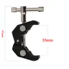 Pinza de Pinza de Cangrejo Grande Pinza Fija Tipo Q de Metal Equipo Fotográfico Pinza Potente Brazo Mágico Soporte de Ajuste Universal Pinza para Tubo