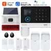 Sistema de Alarme de Segurança Residencial Wifi Gsm Host de Alarme Antifurto App Móvel Tuya Smart Alarm Transfronteiriço
