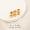 Ajuste de contas contas de silicone para posicionamento diy colar de pérolas pulseira de ouro contas acessórios ouro 18k espaçadores varejo