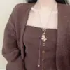 Collar con Colgante de Caballo del Año Zodiacal de Otoño e Invierno para Mujer, Nueva Cadena de Suéter con Cordón de Diseño de Nicho, Accesorio Versátil de Otoño e Invierno