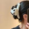 Otoño e Invierno Lindo Peluche de Panda Clip Grande para Agarrar Horquilla para el Cabello para la Parte Posterior de la Cabeza para Mujer Clip de Dibujos Animados Clip para el Cabello Clip de Tiburón para el Cabello Accesorios para el Cabello