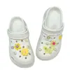 Sapatos Croc Fivela Decorativa de Flor DIY Pérola Urso Acessórios Bolsa Joias Chinelos Fivela Sapatos de Praia Destacável Fivela de Desenho Animado