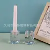 Tazas de Velas Simples Rayadas Ins Arreglo de Ambiente Vidrio Vela de Aromaterapia Taza de Vela Tarro Creativo Portavelas de Cera Adornos