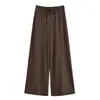 Comércio Exterior Europeu e Americano Transfronteiriço Aliexpress Atacado de Roupas Femininas 2025Z Calça Casual Reta Texturizada de Cintura Alta