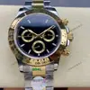 Reloj para Hombre Rolex Daytona Serie 40mm Multifuncional Cronógrafo Incrustado de Diamantes Mecánico Totalmente Automático Aliexpress