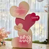 Configuración de Ambiente para el Día de San Valentín Propuesta en Interiores Confesión Romántica Decoración de Tienda en Centro Comercial Punto Fotográfico para Eventos Tablero KT