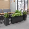 Grades de Aço Inoxidável para Floreiras Externas, Divisórias de Ferro Forjado para Cercas, Conjuntos de Bancos para Pátio, Vasos de Flores e Suportes para Plantas para Varandas Residenciais