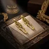 Pendientes Europeos y Americanos Transfronterizos Estilo Punk Gótico Retro Exagerado Pendientes Oscuros de Murciélago Calavera Calabaza Araña Halloween