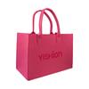 Bolsa Tote de Fieltro para Regalo Corporativo Bolsa Tote Publicitaria para Negocios Bolsa de Compras de Fieltro Portátil de Gran Capacidad