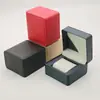 Caja de Relojes Personalizada con Tapa abatible y Patrón de Seda de Lluvia Venta al por Mayor Caja de Relojes con Cordón de Tirar de PU Caja de Regalo Empaque de Reloj de Pulsera Almacenamiento Exhibición Caja de Relojes