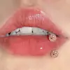 Moda Más Vendidos Multicolores Forma de C Bola de Arcilla Super Brillantes Acero de Titanio Perforación de Hueso de Oreja Calidad Tornillo No Desvanecibles Pendientes Venta al por Mayor