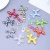 Llavero de Perro Globo Iridiscente Estilo Ins Creativo Dibujos Animados Aleación Colgante Colorido Accesorios para Joyería DIY Gancho para Bolsos