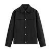 Fábrica de OrigenNuevo Estilo Chaqueta Casual Ligera de Negocios para Hombre, Abrigo con Solapa Rayada para Hombres Jóvenes y de Mediana Edad