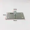 Mola de piso de porta de vidro, extensão do eixo superior, peça de hardware, acessórios de fixação de eixo fixo simples de aço inoxidável