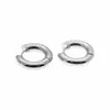 Pendientes Redondos Gruesos Retro Europeos y Americanos Simple Chic Acero de Titanio Chapado en Oro de 18K Pendientes Exagerados Hebilla de Oreja Semicircular Clip de Oreja Joyería