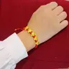 Nuevo Producto 2024 Oro Arena Cinco Bendiciones Cuerda Roja Dragón Pulsera Moda Nuevo Estilo Chino Tendencia Nacional Pulsera Joyería Venta al por Mayor