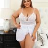 Lencería Transfronteriza para Mujeres de Tallas Grandes, Ropa de Dormir Sexy, Lencería Sexy al por Mayor, Vestido Camisola con Calzones Incluidos