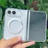 Adecuado para iPhone Duo, funda de teléfono transparente, alta transparencia, previene el amarilleo, protección de pantalla, soporte magnético giratorio de 360 grados, venta al por mayor