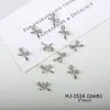 Accesorios de Aleación para Uñas Decoración de Uñas Popular Lazo para Uñas Super Brillantes Uñas Portátiles Media Luna Francesa Accesorios para Uñas de Mariposa