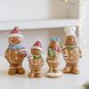 Decoración de Hombre de Jengibre Navideño Decoraciones Navideñas Adornos de Atmósfera para Escritorio Regalos de Navidad