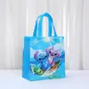 Bolsa No Tejida Temática de Stitch Bolsa Laminada Bolso de Mano Bolsa de Compras Bolsa de Regalo Bolsa para Empaquetar Regalos de Fiesta Navideña
