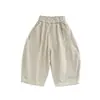 Pantalones Largos para Niños 2026 Estilo Nuevo para Niños Primavera y Otoño Pierna Ancha Sueltos Algodón Puro Pantalones Harem Versión Coreana para Bebé Versátiles y Elegantes