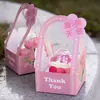 5.12 Decoración de Pastel para el Día de la Enfermera Enchufe Tulipán Copa Bobo Caja de Empaque Portátil Caja de Regalo Ángel Blanco