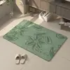 Alfombra de Piso Tejida de Lino para Baño 2026 Estilo Nuevo Entrada al Baño Absorción de Agua Secado Rápido Felpudo Antideslizante para Lavabo