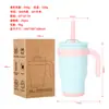 Color de temporada de apertura vaso para coche con pajita de 14 oz termo para estudiantes para niños vaso de acero inoxidable con asa vaso para coche