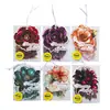 Hermoso Día "Momento de Floración" Serie de 6 Pegatinas de Material de Collage Base de Flor Estampado en Caliente de Tamaño Grande