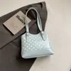Bolsa de Ombro Grande Capacidade Estilo Coreano para Mulheres 2026 Novo Modelo Bolsa Quadrada Pequena com Estampa Simples de Bolinhas Bolsa de Cesta Fashion