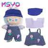 Adecuado para Ropa de Muñeca Labubu, Peluche Vinilo Sentado Fiesta Primera, Segunda y Tercera Generación Traje de Falda de Repuesto