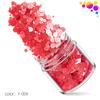 Explosões transfronteiriças fluorescente rodada 12 cores Nail Art Lantejoulas Conjunto fosco perolado onda Dot Nail Art Jóias Patch