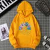 Mingxin Toma Real Transfronterizo Nuevo Moda Extranjera Patrón Estampado Primavera y Otoño Holgada Casual Moda Sudadera con Capucha para Mujer