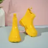 Botines Martin para niñas, botines elásticos de caña corta para niños, botas de lluvia, para todas las estaciones, antideslizantes, resistentes al desgaste, zapatos impermeables, botas de moda y lindas