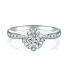 Anillo de Diamante Imitación Mosane Explosiones Transfronterizas Anillo de Mujer a Mozambique Joyería Anillo de Zirconia Anillo de Diamante Anillo de Boda Anillo de Pareja