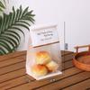 Bolsa de papel kraft autosellable para pan tostado inglés ligero de lujo, 450 g, para rebanar bagels, galletas y hornear.