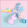 Chaveiro Criativo de Cavalo Arco-Íris Unicórnio Desenho Animado para Mulheres, Chaveiro Fofo Estilo Ins, Pingente para Mochila de Estudante, Pequeno Presente