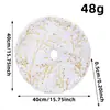 Falda para Árbol de Navidad Harbor Love 38CM Pequeña Mini Blanca Clásica de Felpa Decoración para Árbol de Mesa Navidad