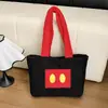 Bolso de Cachemira Transfronterizo para Mujer, Moderno, Versátil y Lindo Bolso Tutoring de Mickey, Bolso Tote Portátil de Gran Capacidad, Bolso de Hombro