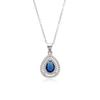 Colar com Pingente de Gota Cravejado de Diamantes em Prata Esterlina 925 para Mulheres, Moda Transfronteiriça Europeia e Americana, Luxo Leve, Nicho, Corrente de Clavícula de Alta Qualidade