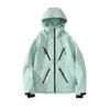 Traje de Esquí de Otoño e Invierno Cremallera Impermeable para Hombre Talla Grande Grueso con Terciopelo Pantalones Térmicos
