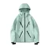 Conjunto de Traje de Esquí a Prueba de Viento para Temperaturas por Debajo de -20 grados Pantalones de Esquí Engrosados y Forrados de Polar para Hombres y Mujeres, Estilo Pareja, Chaquetas de Tallas Grandes y Oversize.