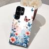 Lista de Fundas Populares Transfronterizas Adecuadas para Galaxy S25+ Funda de Película de Doble Capa S24 Agujero Grande Funda de Teléfono Mariposa