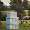 Caja de Almacenamiento para Camping Caja de Almacenamiento para Exteriores Plegable para Coche Caja Plegable para Exteriores Portátil Mesa Pequeña para Picnic Equipo Estilo Camping Suministros