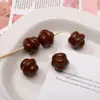 Color Macarrón Cuentas Acrílicas de Helado Llavero Colgante Hecho a Mano Accesorios Cadena para Teléfono Móvil Material