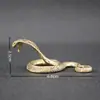 Adornos de serpiente de bronce, serpiente del zodiaco de latón, decoración para el hogar y la sala de estar, artesanías de bronce, adornos de cobra pitón