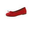 Sapatilhas Tamanho Grande Sapatilhas Brisa Suave da Noite 2025 Primavera & Outono Retro Bico Redondo Sapatilhas Pequenas Laço Francês Sapatos Femininos
