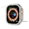 Para Apple Apple Watch Ultra Watch Case PC Diamond Hollow Capa protetora iwatch Capa protetora