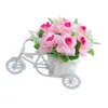 Accesorios para el Hogar Flor Flor Coche Simulación de Flor Juego de Flores Adornos Creativos para Mesa de Sala de Estar Decoración Simple Moderna